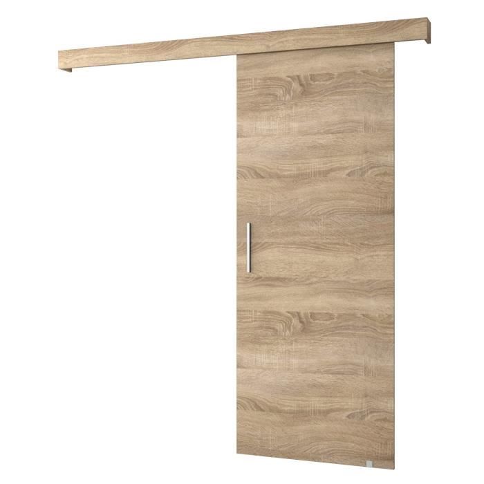Porte coulissante - ABIKSMEBLE - Salwador 1 - 90 x 204 - Cache rail ...