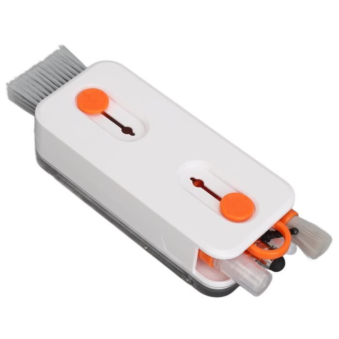 Atyha1 Kit de nettoyage pour téléphone portable 12 en 1, outil de nettoyage  électronique portable pour écouteurs, orange 60299 - Cdiscount Au quotidien