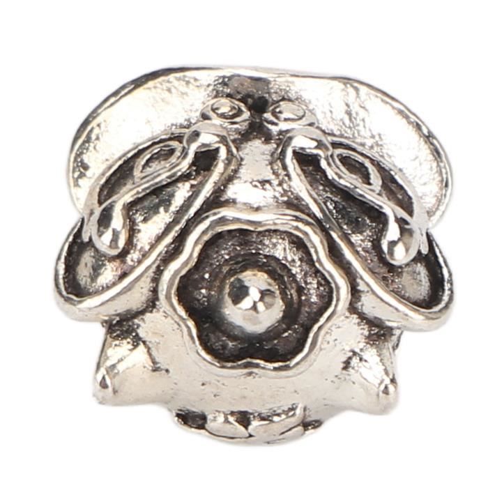 24 PCS Perles De Cheveux En Cuivre Antique, Dreadlocks Anneaux De Cheveux Vintage Grand Trou Métal Tressage Tube Perles Pour DIY Bijoux Décoration De