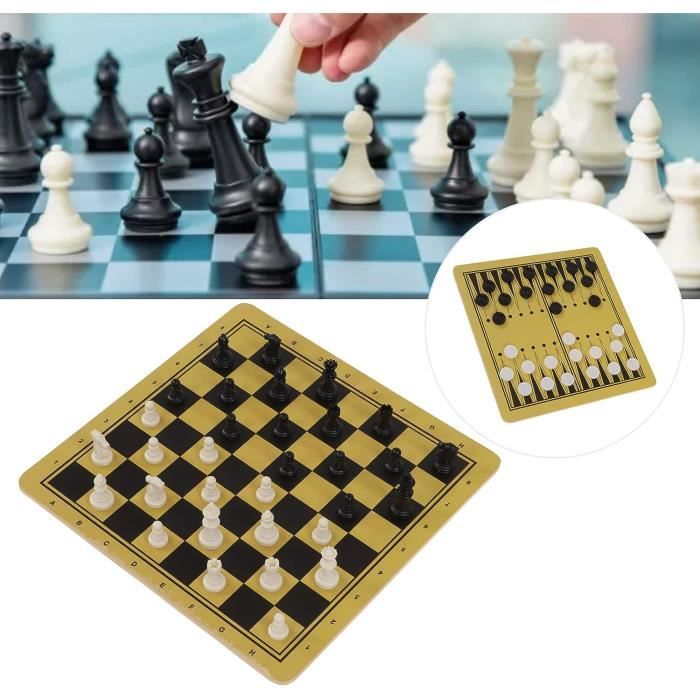 Jeu De Backgammon Et D'Échecs XXL En Bois Pliable - Plateau 50x47cm PrimoLiving P-163