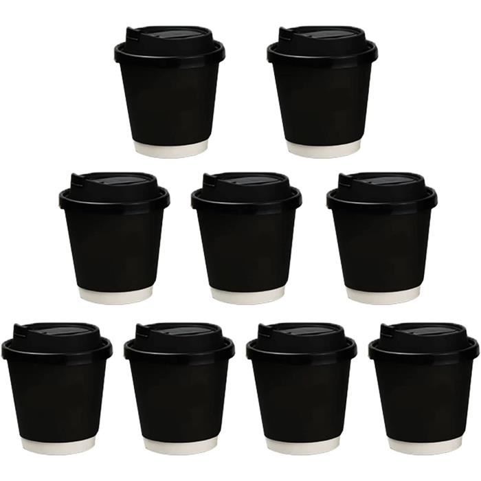 Couvercle Pour Gobelets En Papier 100ml, Jetable Et Recyclable Boite De 1000 Pieces