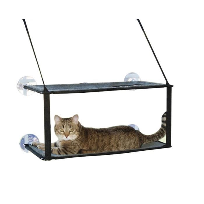 Hamac Pour Chat Lit Pour Chat Amovible Et Lavable Litiere Pour Chat Suspendue A Ventouse De Fenetre Poids Et Gain De Place A Cdiscount