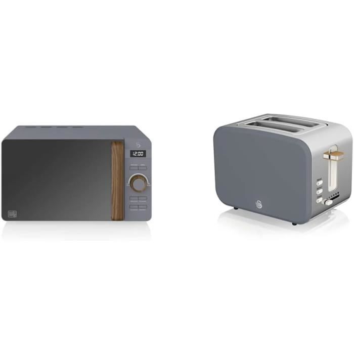 Swan Sm22030gneu Retro Micro-ondes Numérique 20l, 5 Niveaux Puissance Decongelation Minuterie 800 Vert Swan  Ma 10ca3  Swan Swxag  60548121