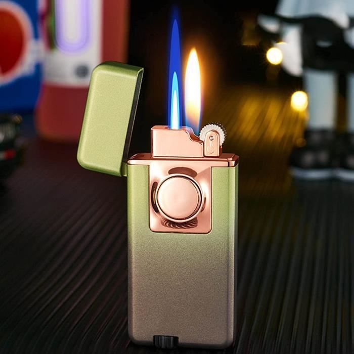 Pipita Briquet Torche PIPITA Lot De 2 Briquets U00e0 Flamme Unique Coupe- vent En Mu00e9tal Briquet Bic