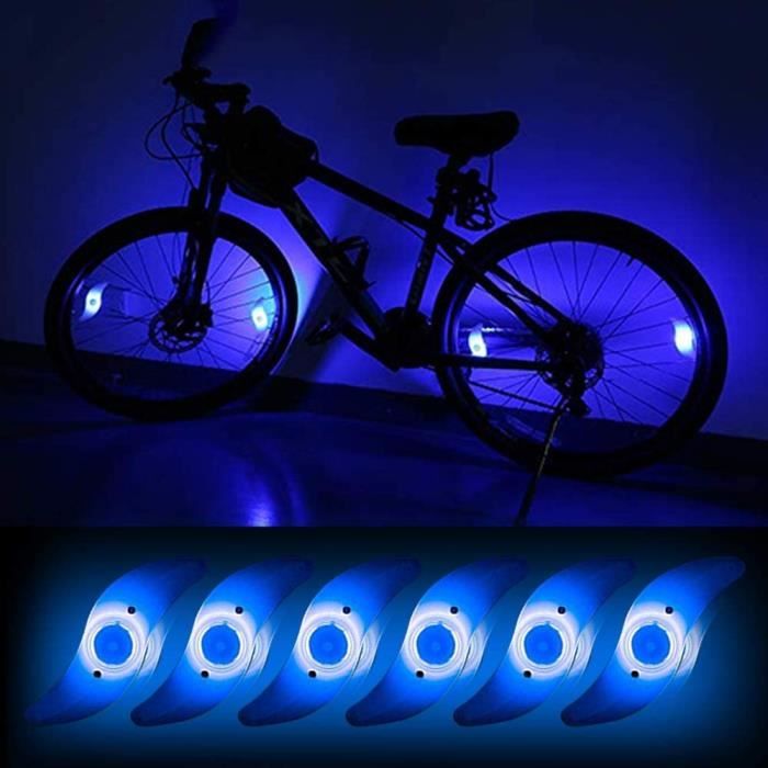 Bike Bleu LED Roue Lumieres Lampe a LED Etanche a Neon a Pneus Avec 3 Modes Clignotants Spoke Light Rayons de Roue Velo Pour A11 Cdiscount Sport