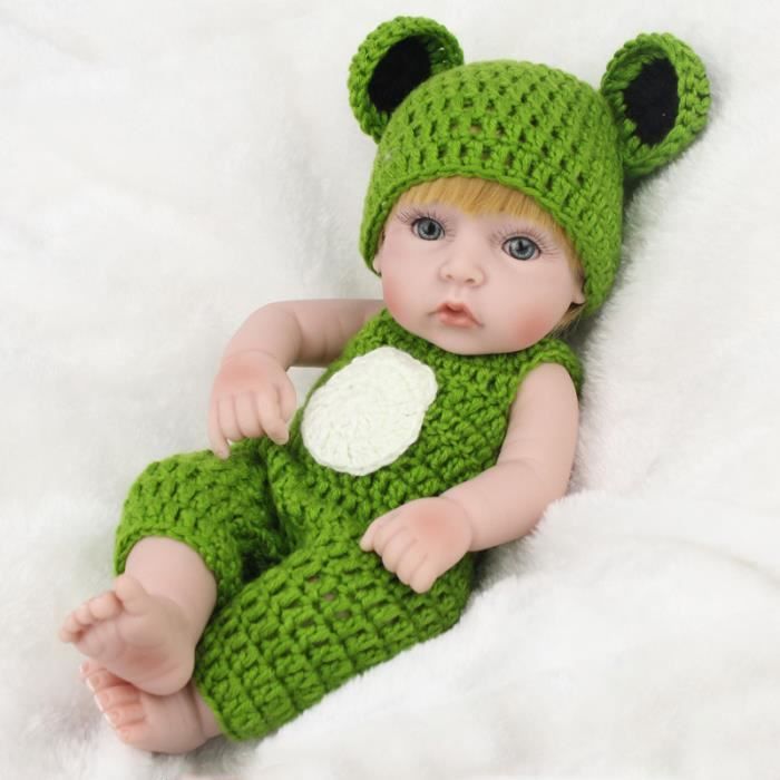 Poupee Mignon Rigolote Nouveau Ne Bebe 5 Pouces En Silicone De Haute Qualite Jouet Poupon Cdiscount Jeux Jouets