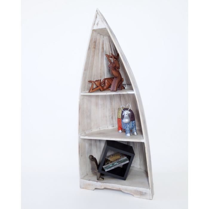 Etagere Barque Bois 100cm Achat Vente Etagere Murale Etagere Barque Bois 100cm Cdiscount