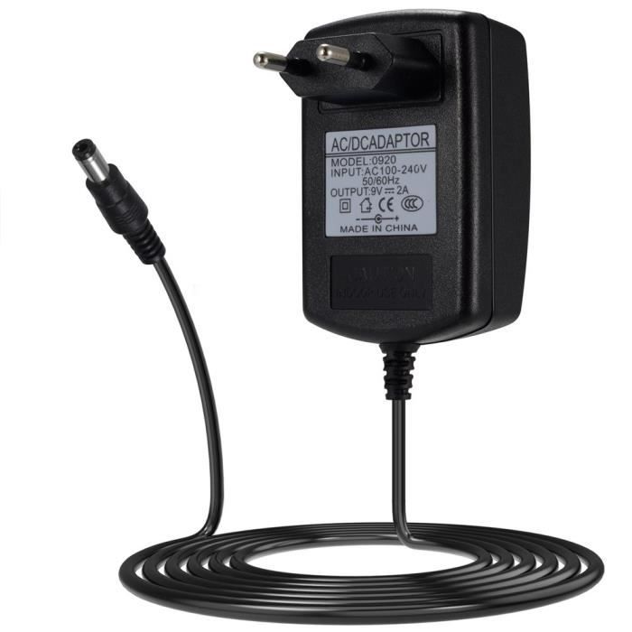 Soulbay 9v 2a Ac Dc Adaptateur D Alimentation Chargeur Mural Pour