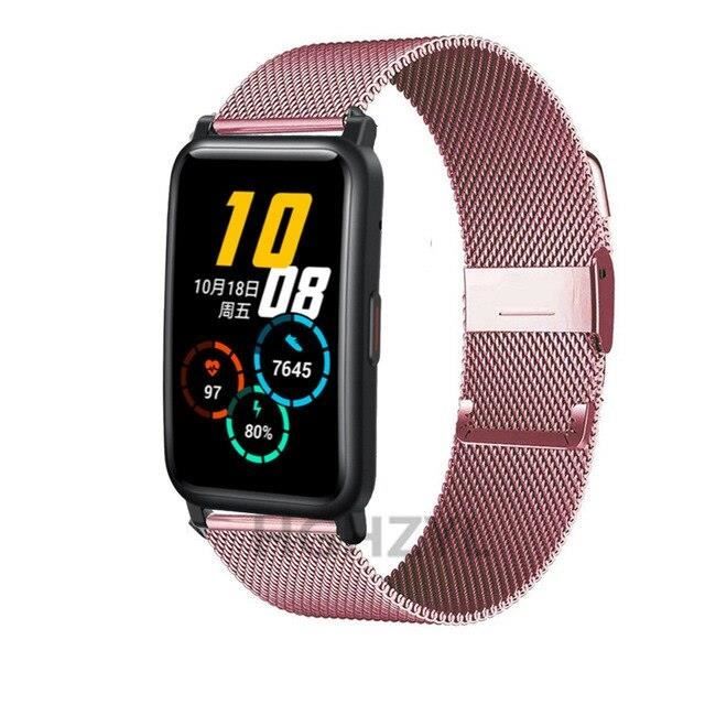 Bracelet milanais pour montre Huawei, en acier inoxydable, pour femmes et  hommes 3 HONOR Watch ES -UO16826 , - Achat/vente bracelet de montre -  Cdiscount