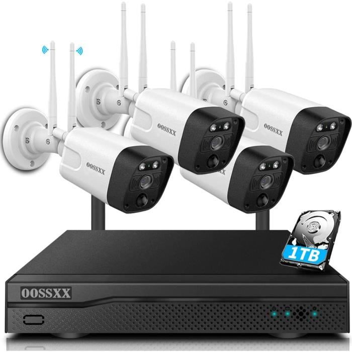 Kit vidéo-surveillance WIFI 4 caméras FullHD+ 3Mp 2304x1296 - extérieur