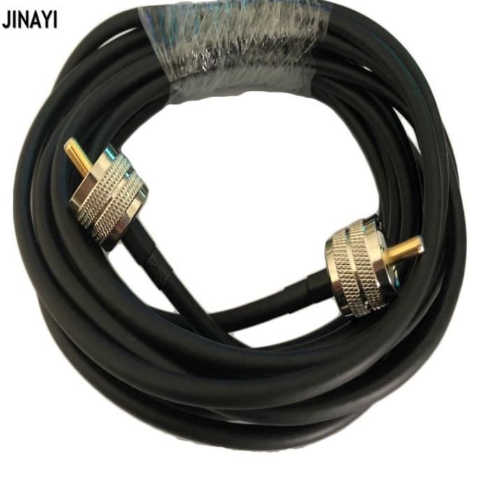 Câble Coaxial PL-259 Mâle/mâle RG58 30cm Pour Radio Amateur Et Ampli, Neuf
