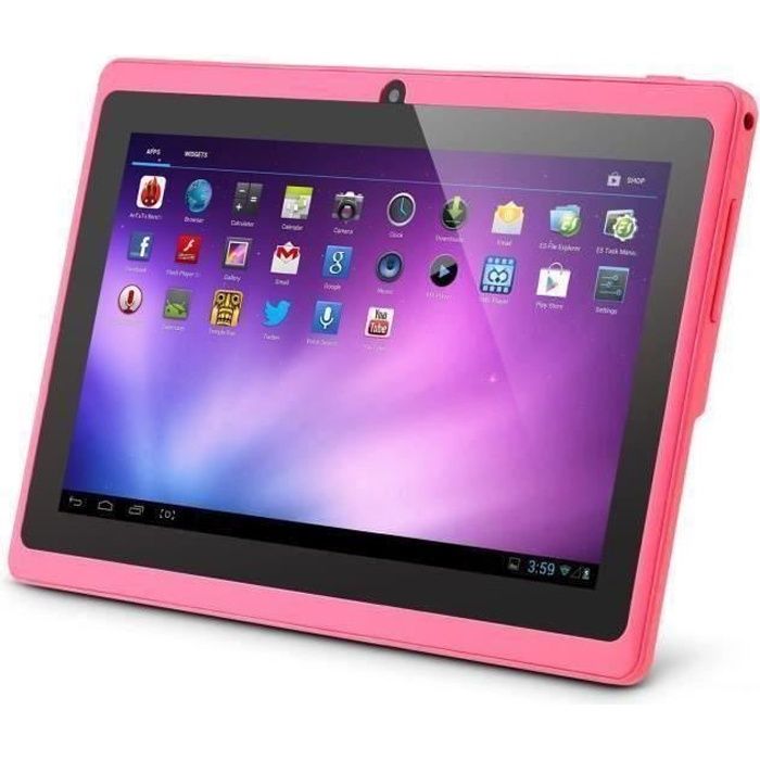 Tablette pour enfants, Android 4.4, ROSE, 8 Go, tablette 7 avec Wifi -  Cdiscount Informatique