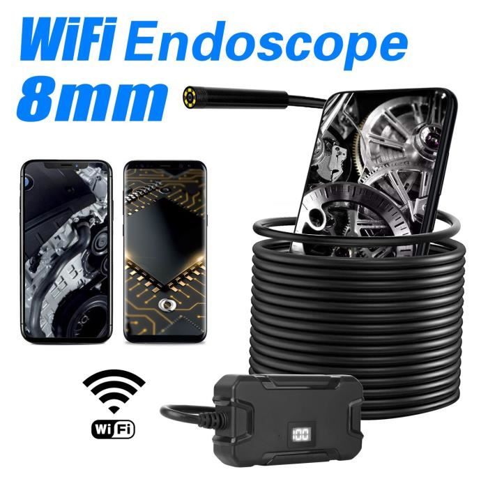 5.5-8.0mm sans fil Endoscope caméra étanche Flexible serpent caméra HD1080p  WiFi Endoscope caméra d'inspec*TR1869