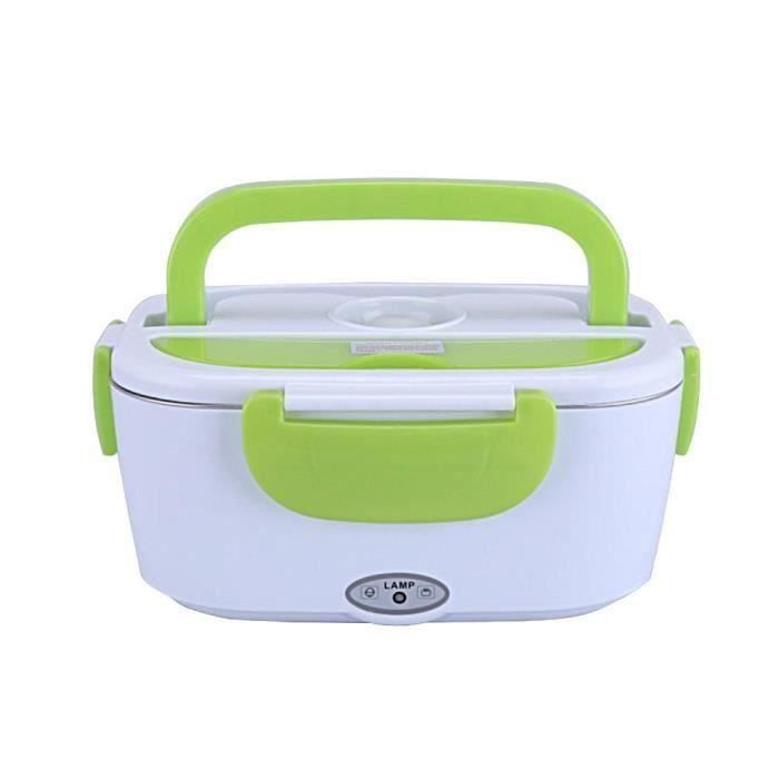 Lunch Box Chauffante Portable 1,4 L Rechargeable - Idéale Bureau, Voyage, Camping, Avec Compartiments (rose)