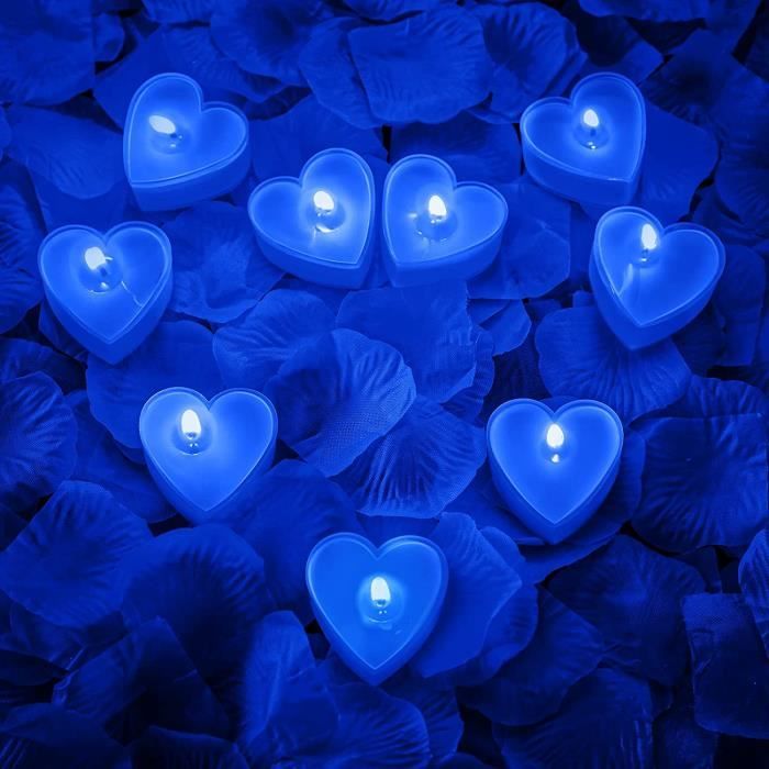 Bougies En Forme De Cœur - Lot De 12 - Paraffine Sans Fumée - Parfaites Pour Saint-Valentin, Mariage, Anniversaire
