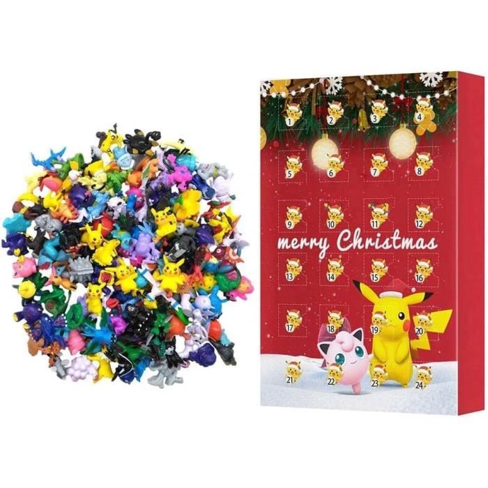 Calendrier de lAvent - Noël 2022 - 24 Figurines Animées - Cadeau Enfant - Décoration de Fête - ABS