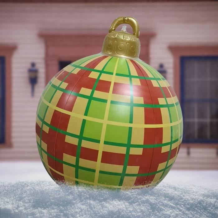 Objets décoratifs,Boule gonflable géante de noël en PVC, ornement d 