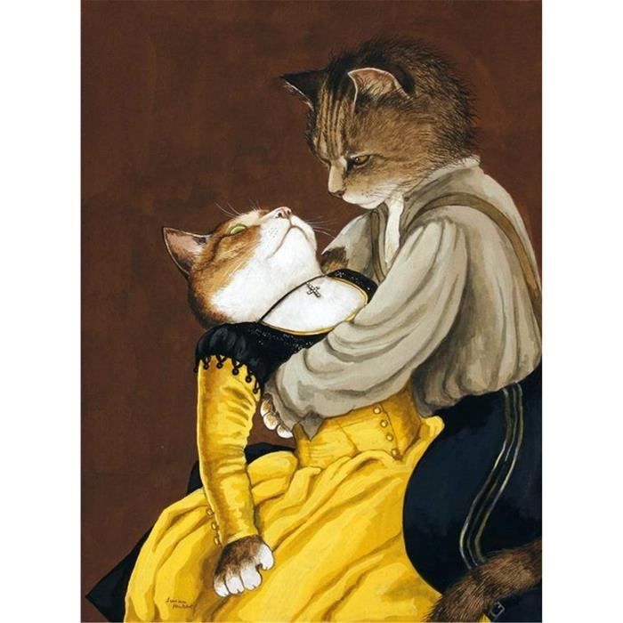 Diy 5d Diamant Peinture Kit Adulte Foret Rond Complet Tete De Chat Animal Personnage Noble Classique Kit 40x50cm 3514 Cdiscount Beaux Arts Et Loisirs Creatifs