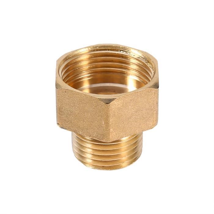 Adaptateur Raccord NPT Femelle 1/8" Vers M12 X 1,5 Mâle - Alliage Aluminium, Livré Avec Rondelle - Pour Circuits Hydrauliques/pneumatiques