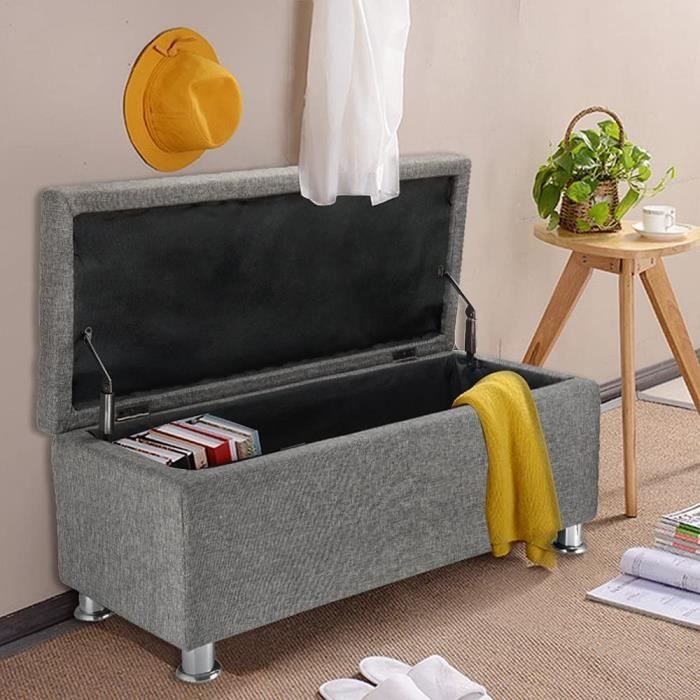 Housse élastique Pour Pouf Ou Banc De Rangement - Taille 120-160 Cm - Tissu Extensible Spandex/polyester