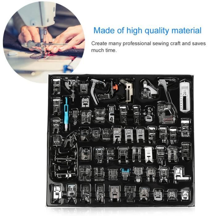 Kit De 15 Pieds De Machine à Coudre Universel - Compatible Babylock, Janome, Brother, Singer Et Plus