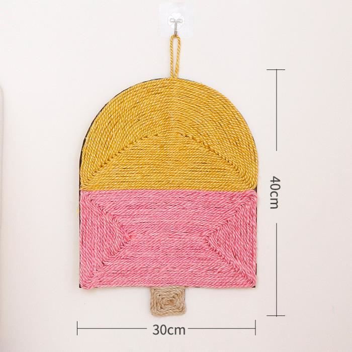 Zerone Planche à Gratter Pour Chat Sisal Hanging Cat Chaton Scratch Pad