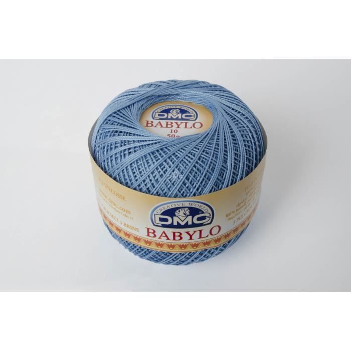 Fil à crocheter Babylo Gross. 10 - Col. 799 - Bleu Horizon