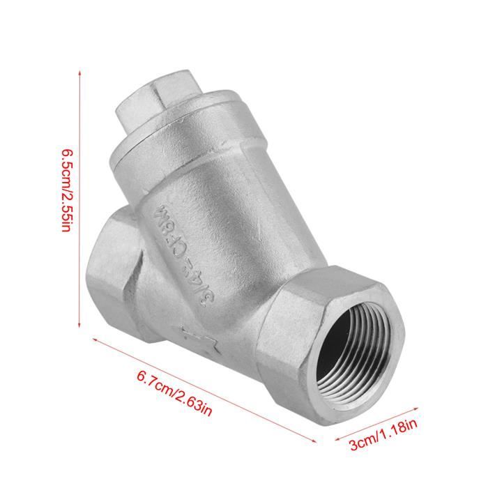 Nettoyage Filtre Eau FILTRE À EAU MYAZS 9.5mm - Camping-Car & Bateau - Acier Inox 50 Mailles Filtre à Sédiments 50 Mailles