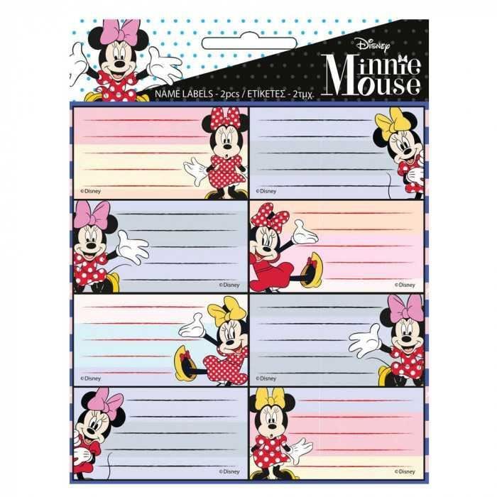 GUIZMAX Lot de 16 étiquette Mickey Mouse Disney Cahier Enfant Ecole 