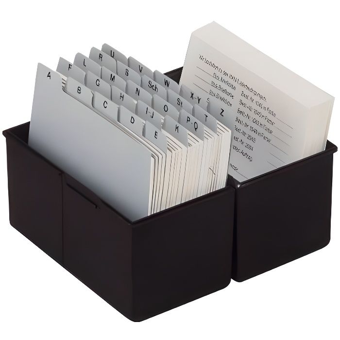 Schedario HAN Per 450 Schede A5 - In Polistirolo, Nero, 228x171x102mm | Per Ufficio - Foto 11