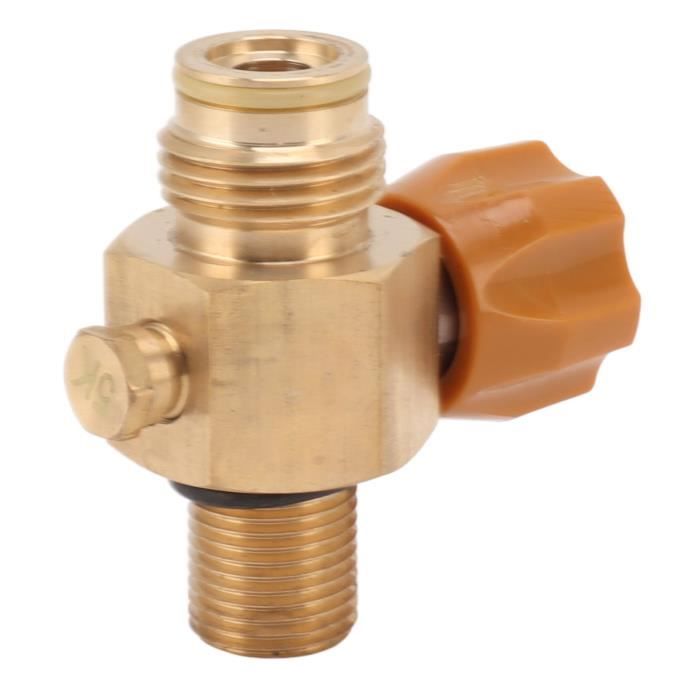 Manomètre De Gaz Pour Bouteille Propane - Jauge Métal Résistante, Installation Facile, Codage Couleur Sécurité
