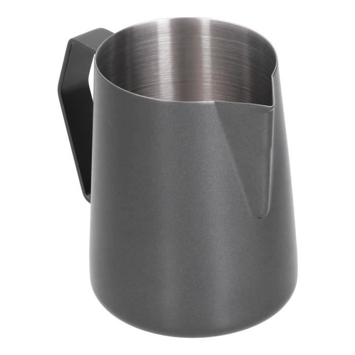 Tasse à Mousse à Café En Acier Inoxydable 480 Ml - Bec Pointu Pour Latte Art, Avec Échelle De Mesure Intérieure (Vert Foncé)