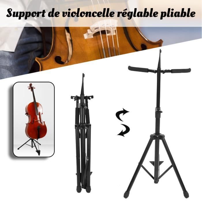support de violoncelle reglable pliable support holder pour violoncelle wei66 cdiscount instruments de musique