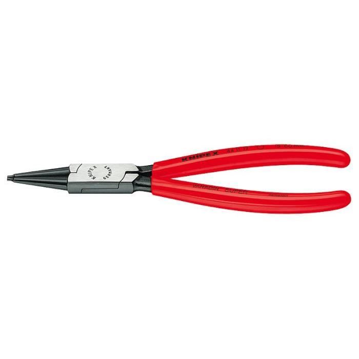 Pince à Circlips Knipex 140mm Pour Alésages 12-25mm | Pointes Antidérapantes, Gainées Plastique