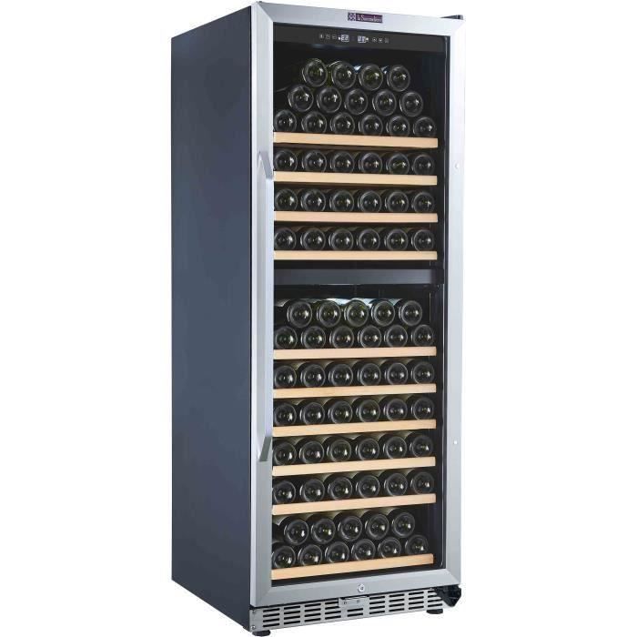 LA SOMMELIERE MZ2V135 Cave à vin de vieillissement DOUBLE ZONE , 135