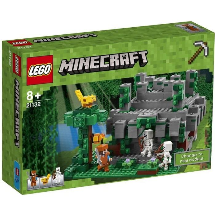 LEGO Minecraft 21131 Le Temple de la Jungle Cdiscount Jeux Jouets