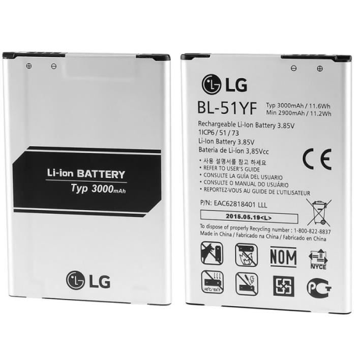 Haute Qualite BL-51YF (A) 3000mAh Batterie Standard pour LG G4