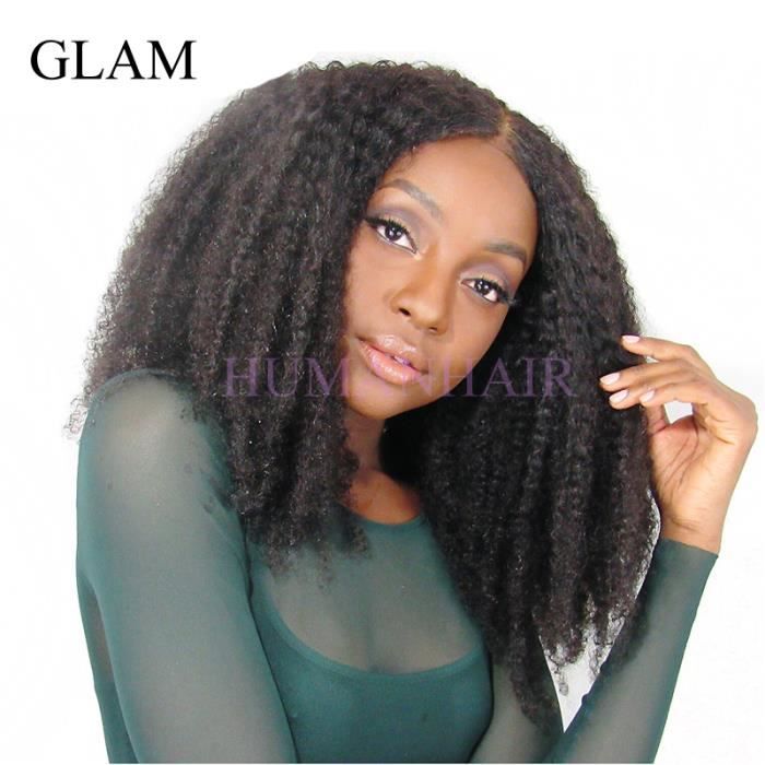 perruque lace front afro