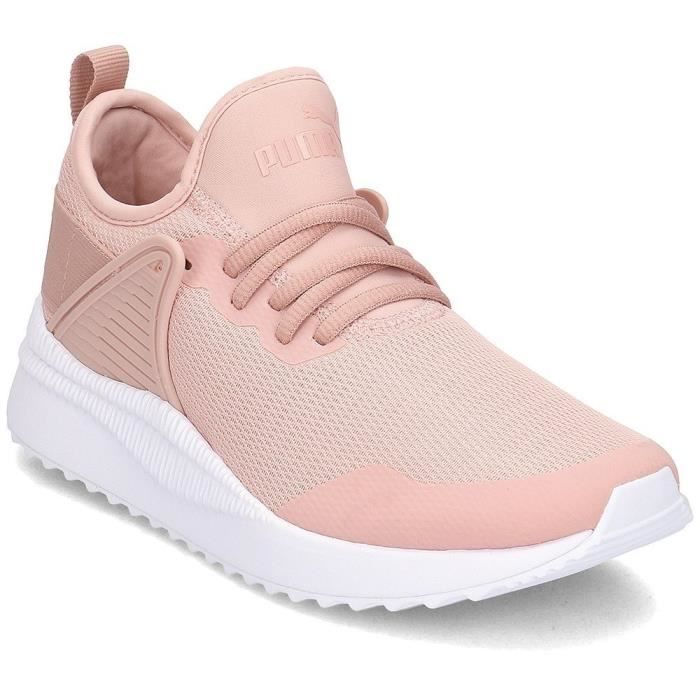 chaussure puma rose et bleu
