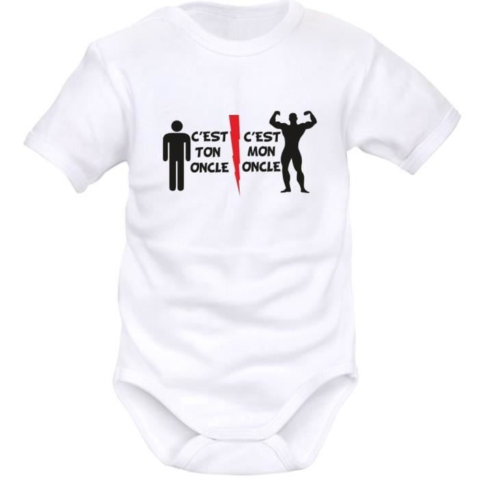 Body Bebe Rigolo Ton Oncle Mon Oncle Blanc 2 Mois Blanc Blanc Cdiscount Pret A Porter