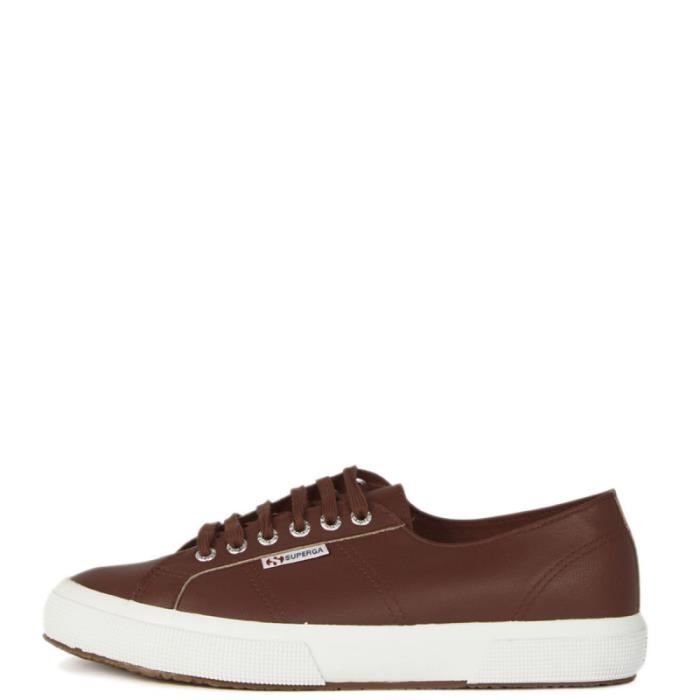 Basket Superga 2750 NAPLNGCOTU SUPERGA Femme Cuir Rouge