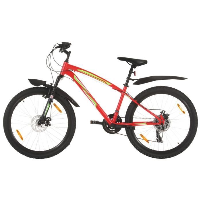Vélo de montagne - VIDAXL - Roues de 26 pouces - 21 vitesses - Rouge