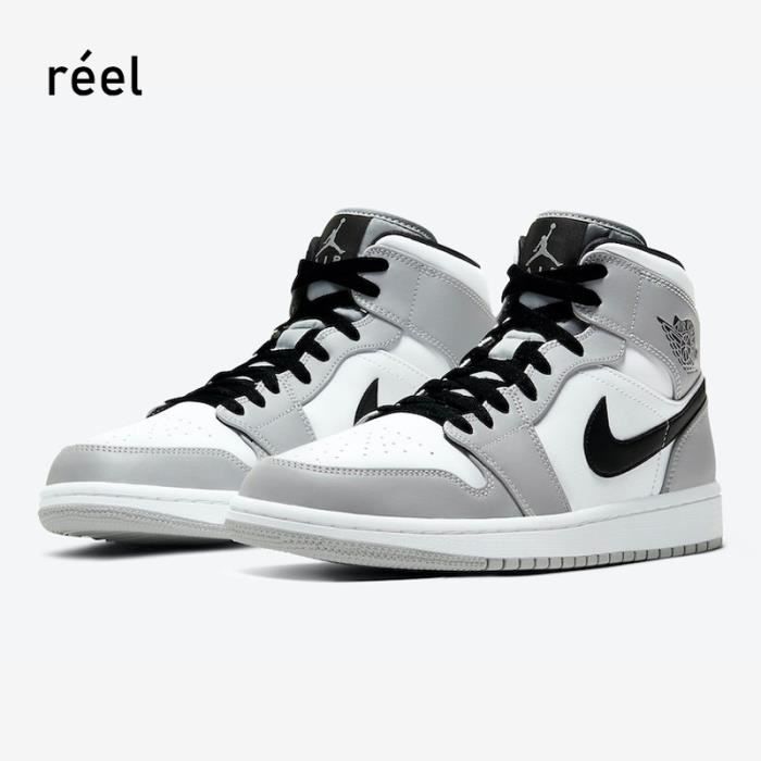 Air Jordan 1 Mid“Light Smoke Grey”554724-092 Blanc - Cdiscount ... Air Jordan 1 Mid“Light Smoke Grey”554724-092 Blanc - Cdiscount ...