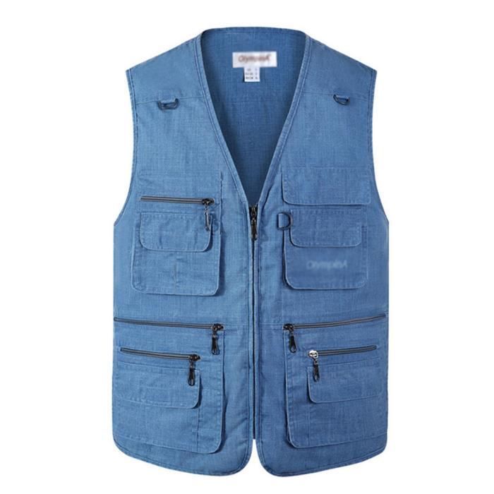 Gilet de deals voyage multipoches homme