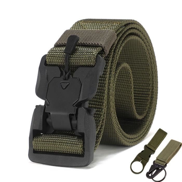 Largeur 140 CM Ceinture militaire tactique en toile pour hommes