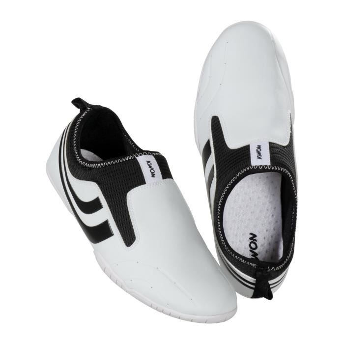 Chaussures D'arts Martiaux KWON - Classique Noire Taille 40, Semelle Caoutchouc Souple, Pour Kung Fu