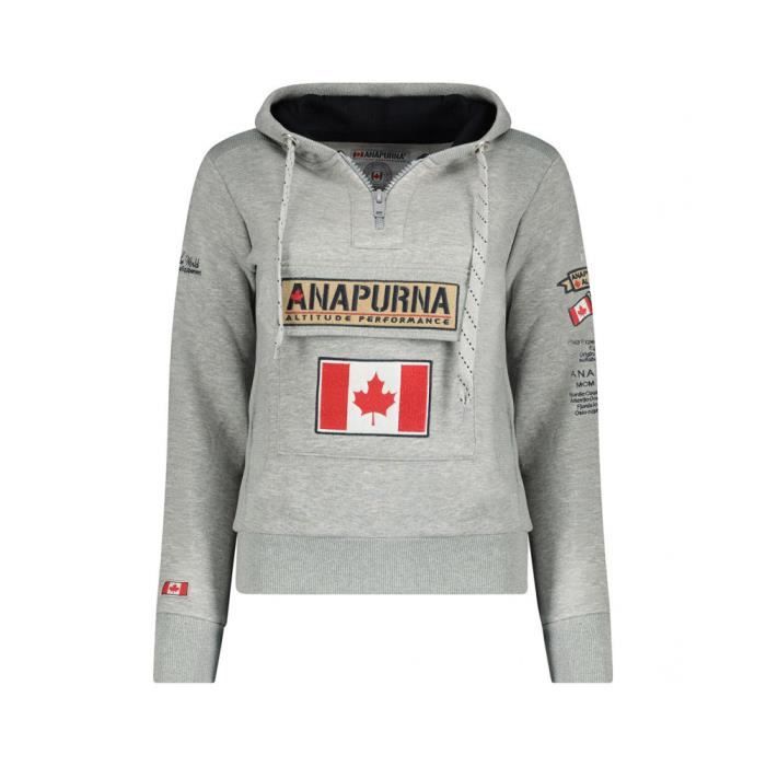 Anapurna Gymana Men Sweat A Capuche Zip Poches Homme Sweatshirt Pull Logo Manches Longues Chaud Cadeau Ideal Hommes Blanc Cdiscount Pret a Porter