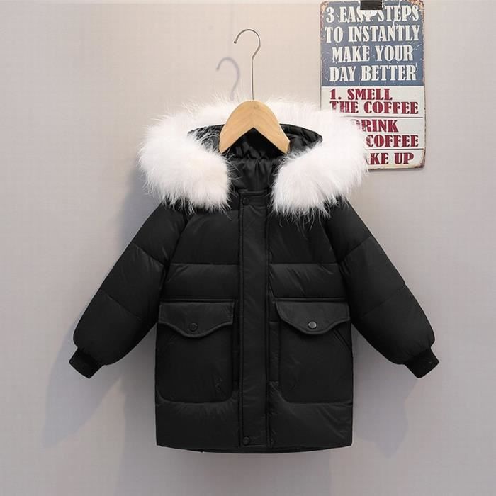 Manteau hiver enfant avec capuche et rembourrage doudoune fille garçon