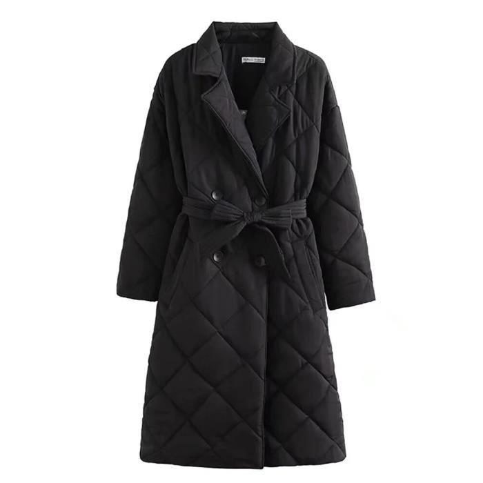 Manteau D’hiver Femme Avec Ceinture : Ample, Chaud Et Coupe-vent !