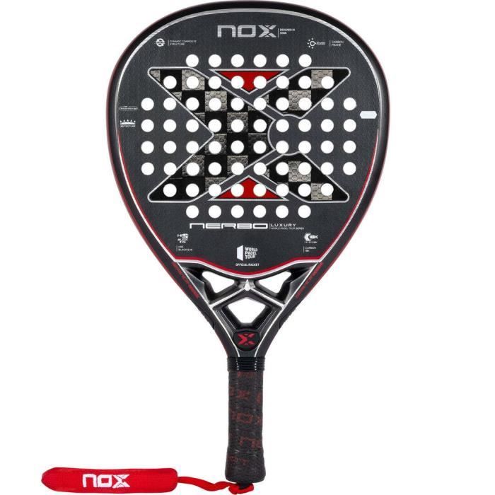 Padel Racket Rouge Raquette de padel Nox Nerbo WPT Luxury Series - noir/rouge - TU ...